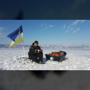 Россиянин пересек Байкал, не выходя на берег