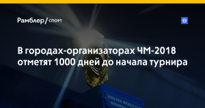 Российские города, которые примут ЧМ-2018, отметят 100 дней до начала турнира