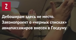 В Госдуму внесен законопроект об ужесточении наказаний для авиадебоширов