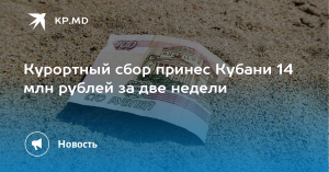 Курортный сбор принес Кубани 108 млн рублей