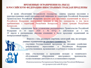 Действующие ограничения по въезду в иностранные государства