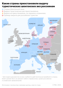 Стала известна страна ЕС, которая меньше всех отказывала россиянам в выдаче виз