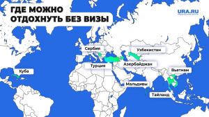 Российским туристам доступны без виз 115 стран в 2024 году