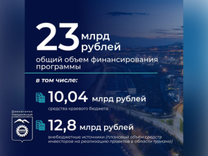 Красноярский край потратит 23 млрд рублей на развитие туризма до 2030 года