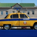 Памятник автомобилю ГАИ, Абакан