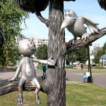 Памятник котенку с ул Лизюкова, Воронеж
