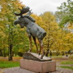 Скульптура Лось, Выборг
