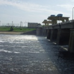 Водосливная плотина Иваньковской ГЭС, Дубна