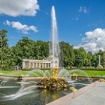 Фонтанная группа Самсон, Петергоф