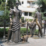 Памятник даме с собачкой Чехову, Ялта